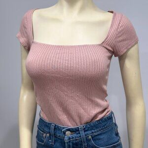 Reformation Bardot Top in Blush Size Small